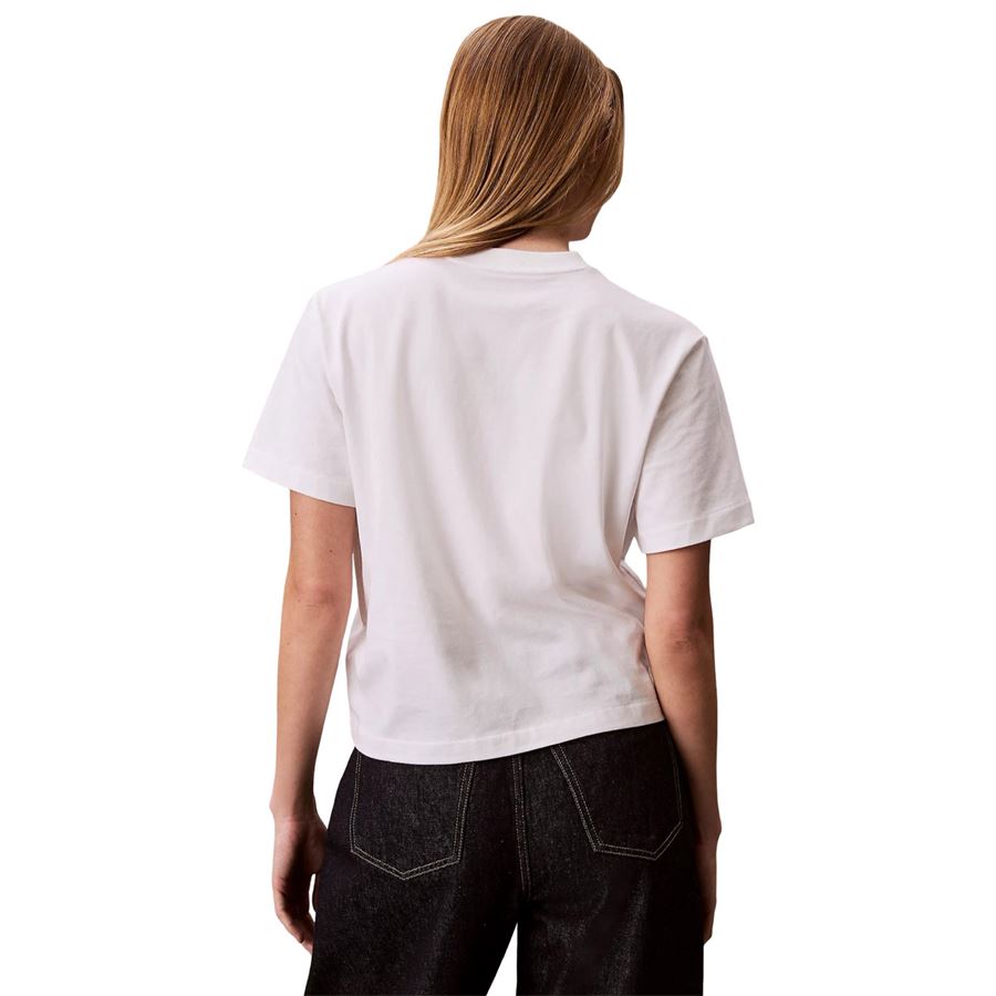 T-shirt con logo taglio relaxed da donna Calvin Klein | LV047F820GYAF